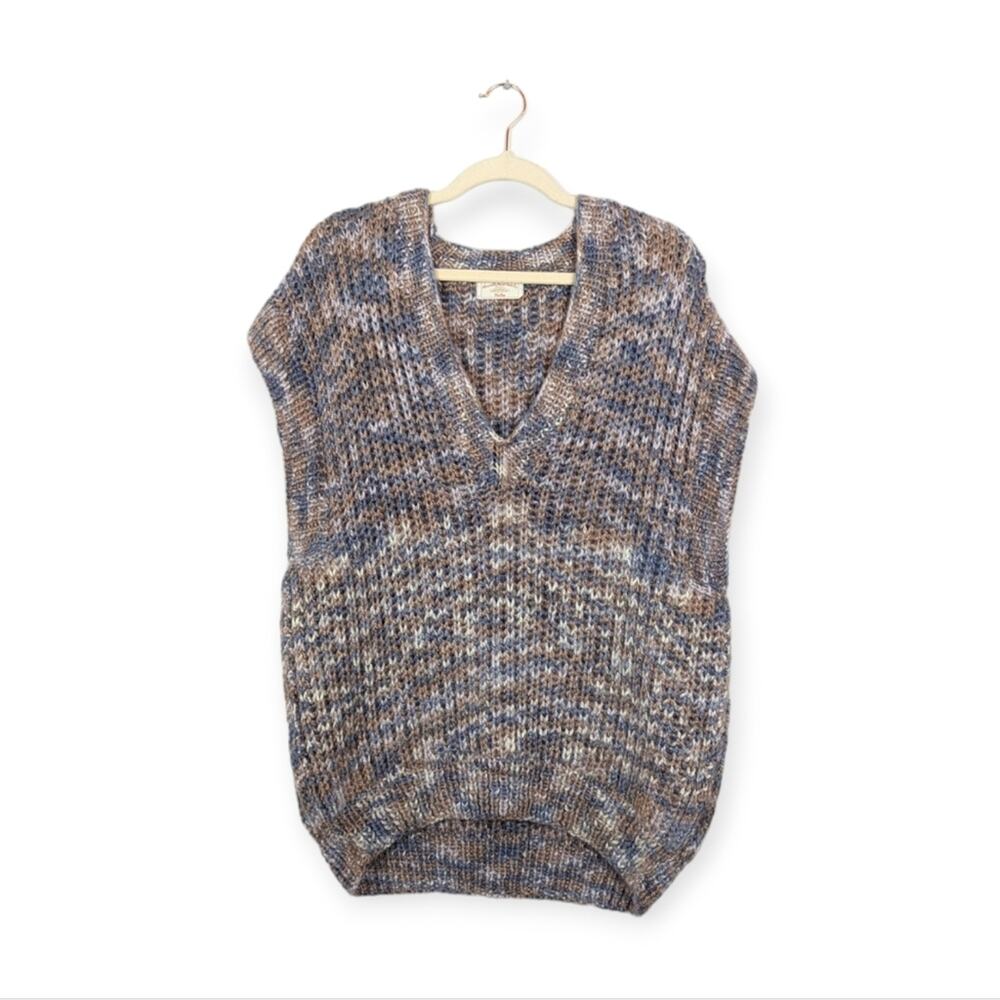 Specially Handmade By Martha Oversized Multicolored Sweater Vest